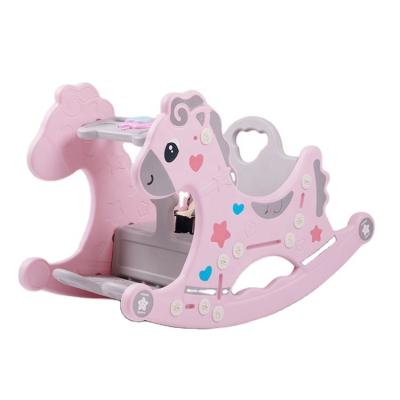 China Easy Assembly Factory Design Wholesale Plastic Indoor Rocking Horse Kids Household Children Toys for sale