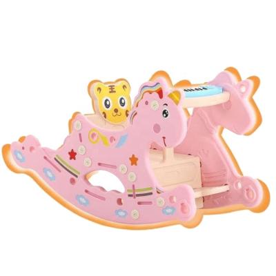 China Wholesale Easy Design Kindergarten Factory Assembly Playground Equipment Plastic Indoor Baby Kids Animal Rocking Horse For for sale