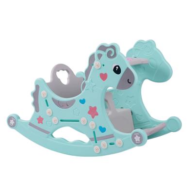 China Easy Assembly Kids Rocking Horse Easy Favorite Toys Pony Baby Child You Can Inflatable Ride Doll Toy for sale