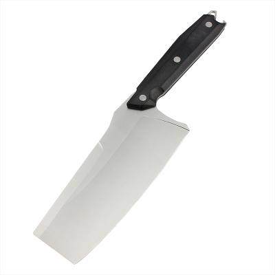 China Disposable New Design 7 Inch Multifunctional Cleaver With Non-slip Handle G10 And Bottle Opener for sale