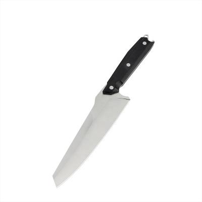 China New Design 8 Inch Stainless Steel 5Cr15MoV Multifunctional Chef Knife Disposable With Non-slip Handle G10 And Bottle Opener for sale