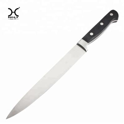 China Durable 8 Inch Professional High Carbon Stainless Steel Slicing Knife With Forged Stainless Steel ABS Handle for sale