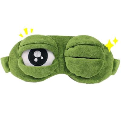 China Funny Daily Life Frog Eye Mask Sleeping Eye Shield Airplane Eye Cover for sale