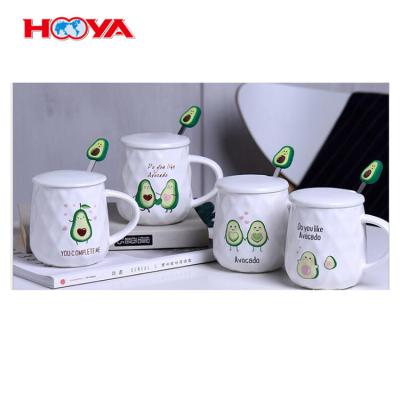 China Creative Cute Disposable Coffee Cups And Avocado Cups Birthday Gift For Women for sale