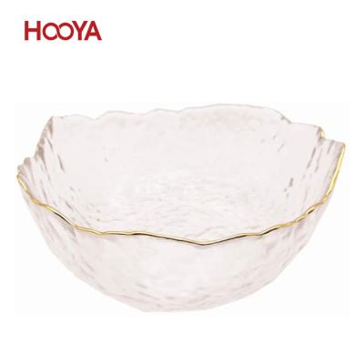 China Large Serving Eco Sustainable Glass Salad Bowls For Vegetable Soup Salad Popcorn Fruit Salad Glass Bowls for sale