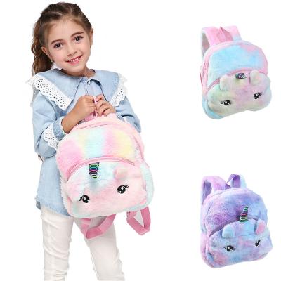 China Other factory direct color kawaii kids backpack soft plush school bag for kids for sale