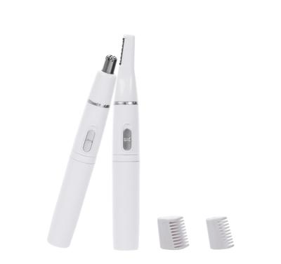 China Personal Care Adjusted Personal Care Two In One Electric Hair Remover Professional Aluminum Nose Eyebrow Trimmer for sale