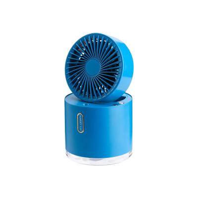 China Portable Hanging Portable Plastic Usb Fan Emergency Fan Three Mist Rechargeable Fan for sale