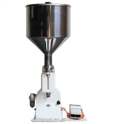 China A02 5-50ml portable beverage paste cream filling machine, small ice cream cup filler for sale