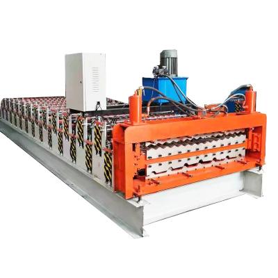 China Building Material Shops 2022 Sheet Roofing Machine High Quality Roll Forming Double Layer Roof Sheet Machine for sale