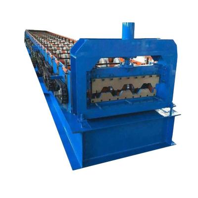 China Building Material Shops CE Standard Steel Floor Deck Panel Forming Making Equipment / Galvanized Rolling Strip Floor Decking Former Machinery for sale