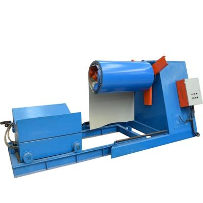 China Building material shops 300mm hydraulic decoiler machine for decoiler press metals with coil car price for sale