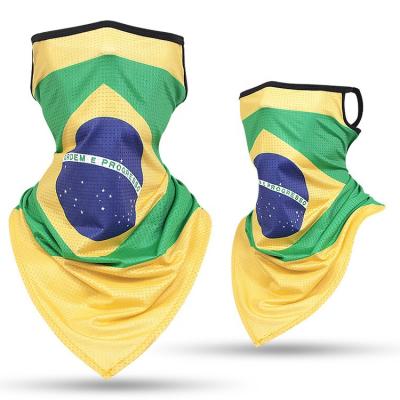 China High Quality Bandana Soccer Fans Gift Sports Bandana For Brazil for sale