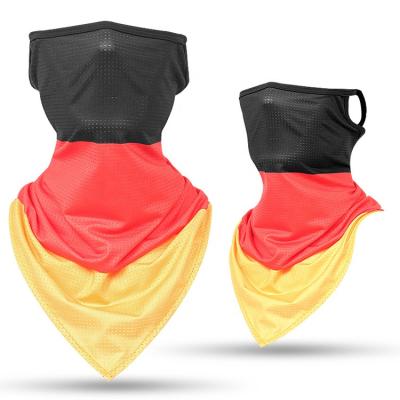 China Bandana Flag Pattern Printed Hanging Ear Triangle Germany Sports Bandana for sale