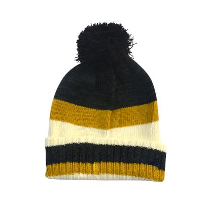 China 2021 JOINT Warm Knitted Acrylic Winter Head Caps Sport Promotional Gift Custom Logo Hats Beanies for sale