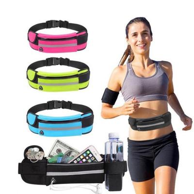 China Hot Sale 2021 New Fashion Compound Fabric Unisex Outdoor Running Bags Sport Waist Bags For Phones Keys for sale