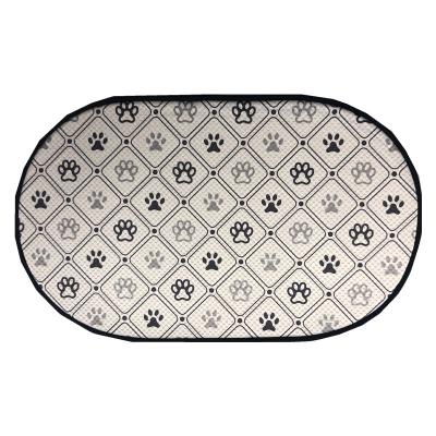 China Best-selling Stainless Steel Silicone Mat Slow Down Eating Pet Mat Dog Paw Stocked Non-slip Copy for sale