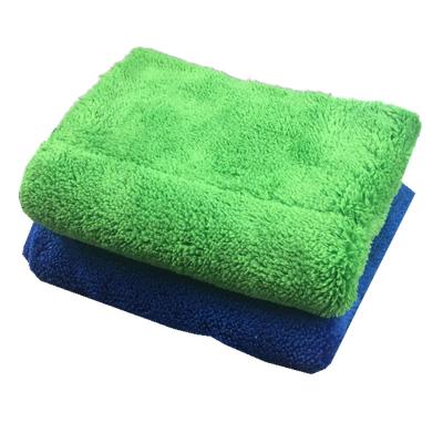 China Durable Double Layer Thickened Wool Cleaning Towel Floor Towel Coral Car Towel for sale