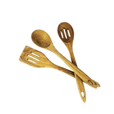 China OEM/Wholesale Sustainable Acacia Wood 5pcs Kitchen Utensil Set Wood Accessories Slotted Turner Leaky Spoon Cooking Tool Sets for sale