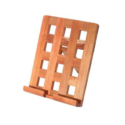 China Adjustable Bamboo Wooden Smart Phone Tablet Mobile Phone Dock Tablet Desk Fill Holder Stand Compatible with Pad for sale