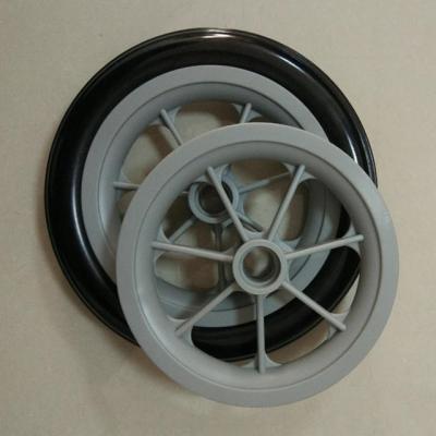 China Baby stroller/kid car/pram wheelchair wheel, polyurethane foam filled tire for mower, trolley, wheelbarrow wheel for sale