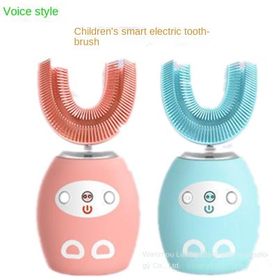 China Voice Children's Battery Operated Children's Smart Ultrasonic ToothbrushuRechargeable Baby In The Border Mouth Cleaning Toothbrush for sale