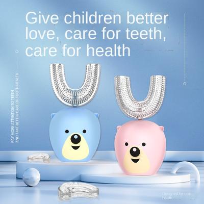 China UType babyUShaped Children's Battery Operated Children's Toothbrush Manual Lazy Tooth Cleaning Artifact for sale