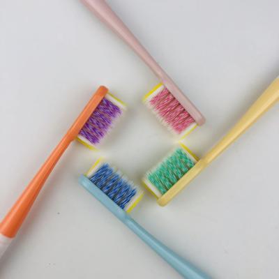 China Han Bing New Disposable Bristle Holder-Able Spiral Toothbrush Double Couples Wholesale for sale