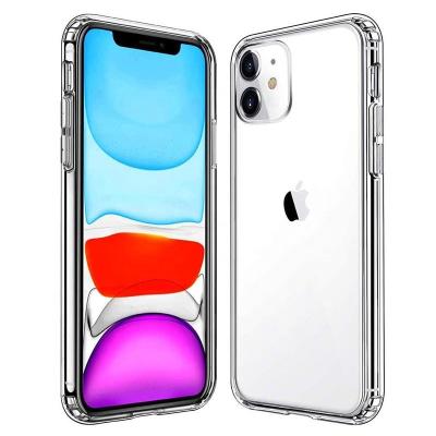 China Caso Claro Crystal Clear Shockproof Hard PC Anti-Fall TPU Phone Case For iPhone 13 12 11 Pro SE 2020 Max XR XS Max 8 Plus for sale