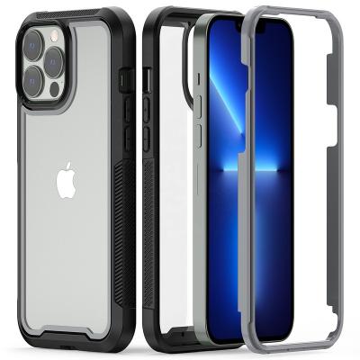 China Shock Absorption Shockproof Military Case For iPhone 12 11 X XR XS Max Dual Color Ultra-Thin PC+TPU Protective Case For iPhone 6S 7 8 Plus for sale