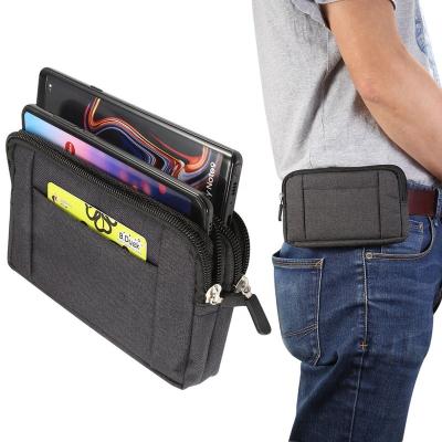 China Cute/Vintage/Sports/Single Travel Phone Pouch For iPhone 11 XI xs xiaomi Samsung Huawei PocoPhone F1 Belt Clip Cowboy Cloth Casual Waist Bags for sale