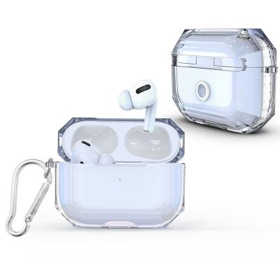 China Anti Lost For AirPods 3 Full TPU Protective Case Dustproof Cover For AirPods Pro 2 1 Case Shockproof Clear Filling Cover + Key Chain for sale