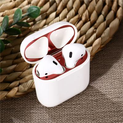 China For Earphone Sticker Dustproof Protective Skin For Airpods 2 1 Metal Dust Stickers For Airpods Accessories for sale