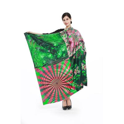 China Large Square Warp Print Square Silk Scarf For Head Wrap for sale