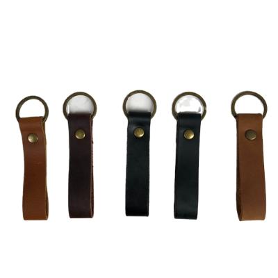 China Vintage Promotional Souvenir OEM Custom Shaped Metal Personalized Leather Key Chain Customize Logo for sale