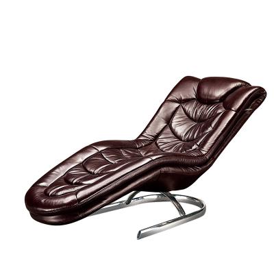 China Modern Italian Genuine Leather Indoor Recliner Convertible Lounge Chair For Living Room Bedroom Luxury Classic Royal French Furniture for sale