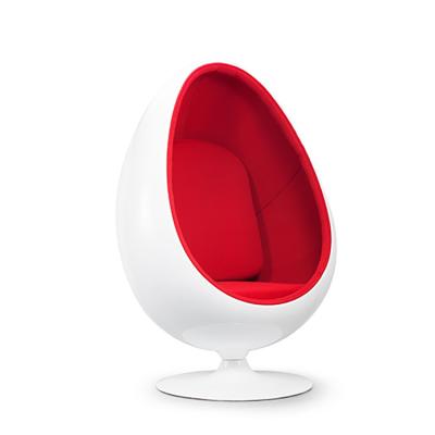 China Scandinavian Designer Living Room Semicircle LOL Lounge Egg Pod Nordic Red Rotating Chair for sale