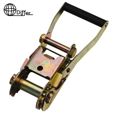 China Cargo Control Ratchet Strap 50mm Ratchet 5000KGS Lashings With Long Black Plastic Handle Steel Ratchet Buckle for sale