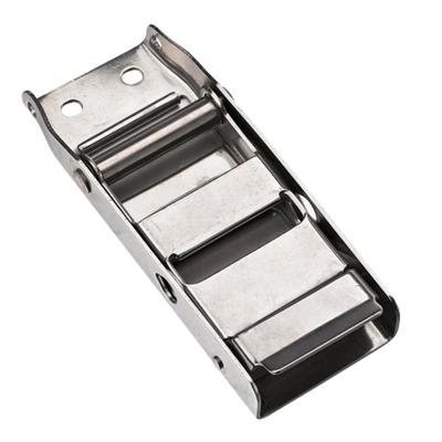 China Adjustable Cargo Control 304 Stainless Steel Overcenter Buckle Above Center Buckle Link Down Straps for sale