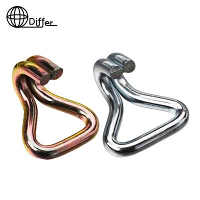 China DIFFERENT ratchet lashing double J-hook for ratchet straps and tie down hardware accessories ratchet hooks for sale