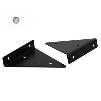 China Iron Steel Black Wall Shelf Bracket Triangle Corner Shelf Bracket Invisible Floating Shelf Bracket for sale