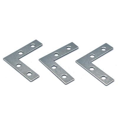 China OEM Flat Planar Flat Shelf Metal L Shaped Flat Brackets Repair Repair Plates Customized Size for sale