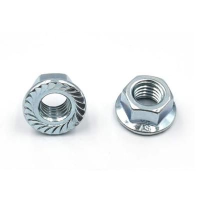 China Galvanized Heavy Industry Hex Flange Nut DIN6923 for sale