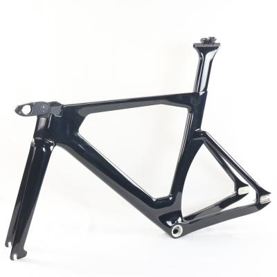 China Road Bikes New Design Winowsports New Design Track Bicycle Frame TR018 Carbon Stem Frame BSA68 Carbon Fixed Speed ​​Bike Frame for sale