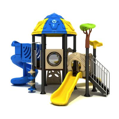 China Outdoor Custom Playground Plastic Slide Anti UV Garden Powder Coated For Kids for sale