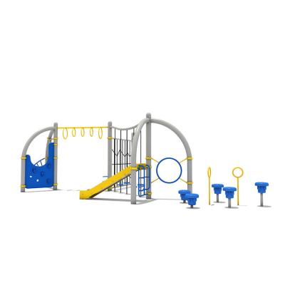 China Children Outdoor Playground Climbing Net Joy Slide Park Polyester Water Amusement en venta