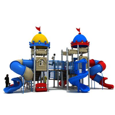 중국 Color Plastic Kids Play Park Children Playground Slide With Swing Set Amusement Equipment 판매용