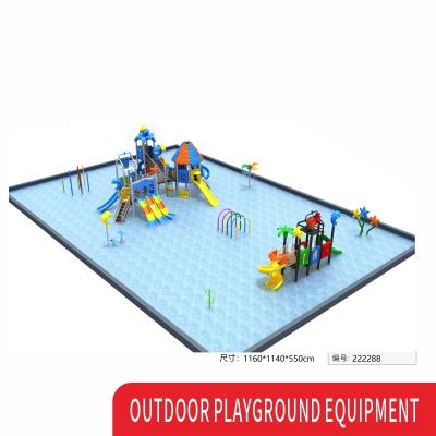 China Pool Park Tuin Metalen Water Outdoor Kinderen Speelplaats Glijbaan Commerciële Custom Te koop