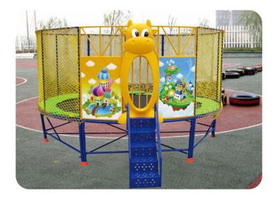 Cina Trampolino mobile rotondo all'aperto dell'ammortizzatore ausiliario, bambini Mini Trampoline With Net in vendita