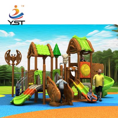 China Kindergarten Childrens Plastic Slide , Durable Toddler Swing And Slide Set for sale